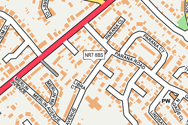 NR7 8BS map - OS OpenMap – Local (Ordnance Survey)