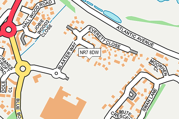 NR7 8DW map - OS OpenMap – Local (Ordnance Survey)