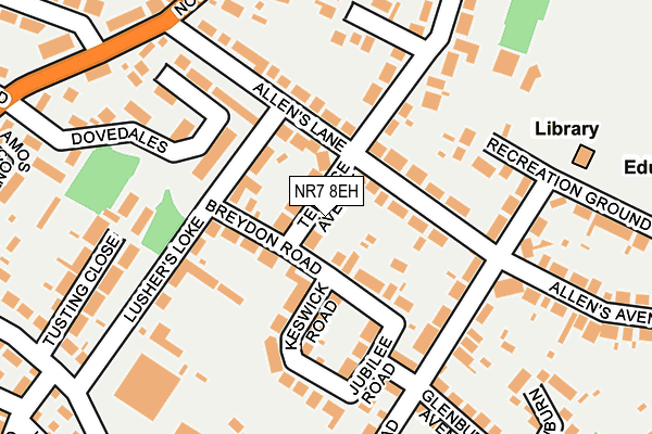 NR7 8EH map - OS OpenMap – Local (Ordnance Survey)