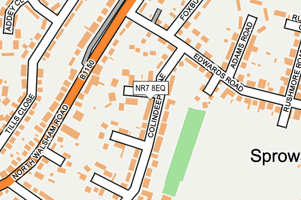 NR7 8EQ map - OS OpenMap – Local (Ordnance Survey)