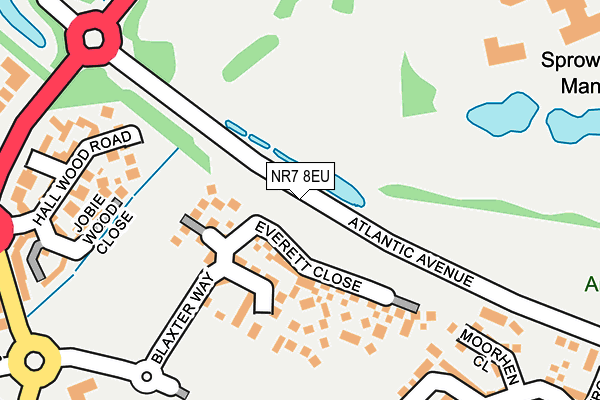 NR7 8EU map - OS OpenMap – Local (Ordnance Survey)