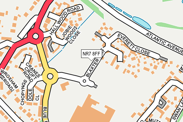 NR7 8FF map - OS OpenMap – Local (Ordnance Survey)