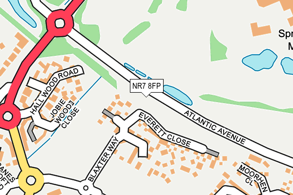 NR7 8FP map - OS OpenMap – Local (Ordnance Survey)