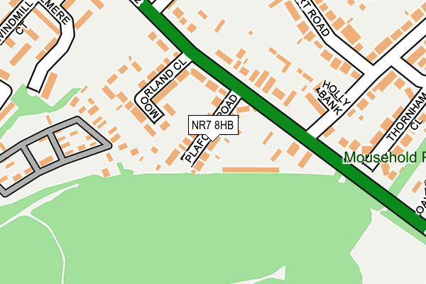 NR7 8HB map - OS OpenMap – Local (Ordnance Survey)