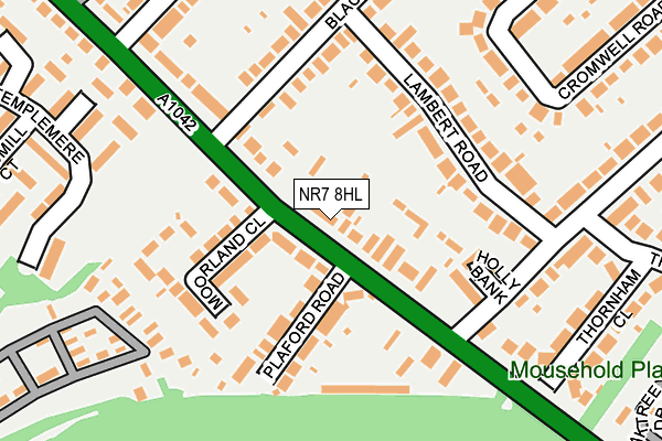 NR7 8HL map - OS OpenMap – Local (Ordnance Survey)