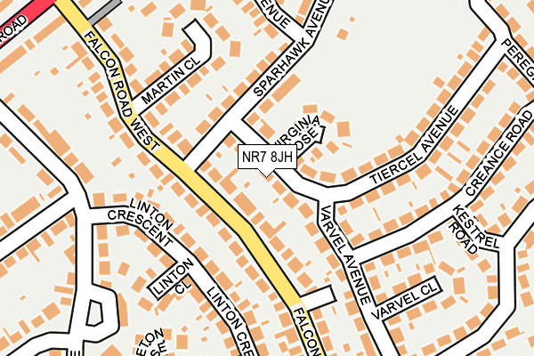 NR7 8JH map - OS OpenMap – Local (Ordnance Survey)