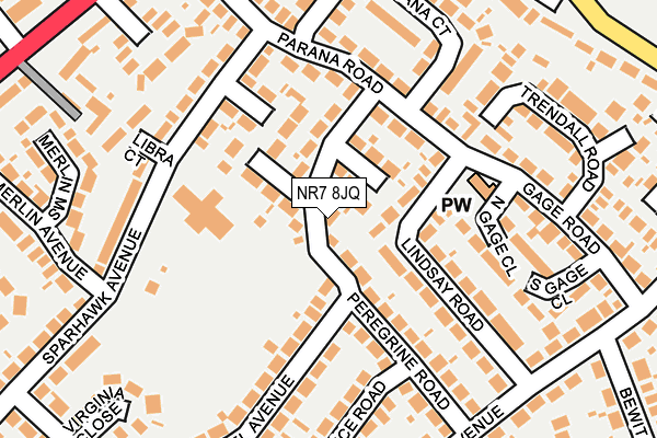 NR7 8JQ map - OS OpenMap – Local (Ordnance Survey)