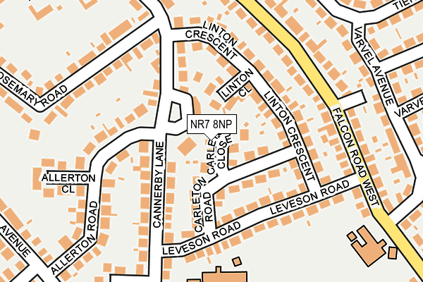 NR7 8NP map - OS OpenMap – Local (Ordnance Survey)