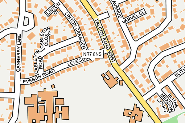 NR7 8NS map - OS OpenMap – Local (Ordnance Survey)