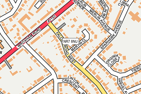 NR7 8NU map - OS OpenMap – Local (Ordnance Survey)