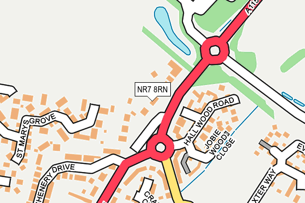 NR7 8RN map - OS OpenMap – Local (Ordnance Survey)