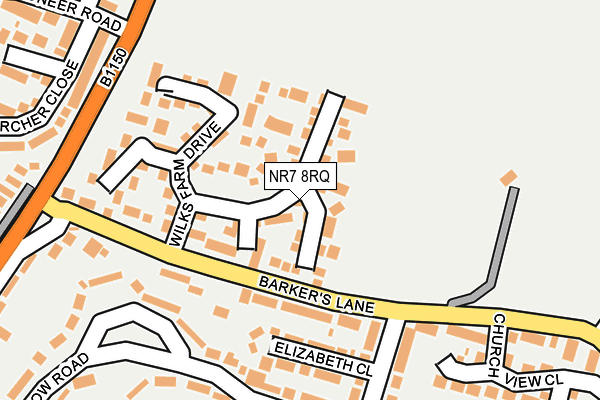NR7 8RQ map - OS OpenMap – Local (Ordnance Survey)