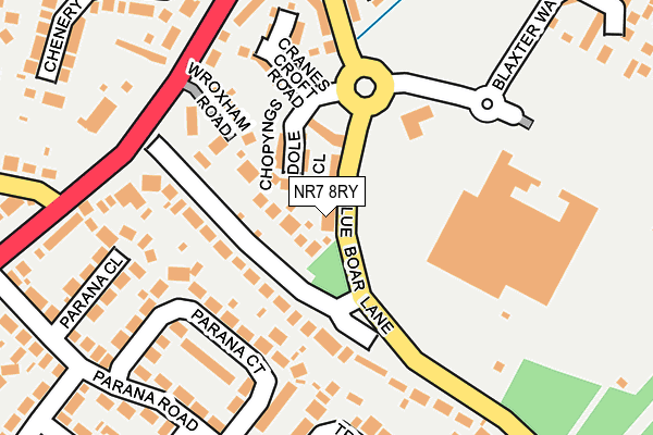 NR7 8RY map - OS OpenMap – Local (Ordnance Survey)