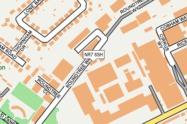 NR7 8SH map - OS OpenMap – Local (Ordnance Survey)