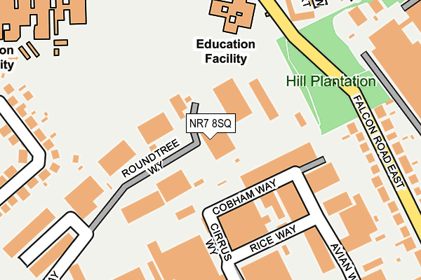 Map of THE NORWICH SCHOOL OF BEAUTY LTD at local scale