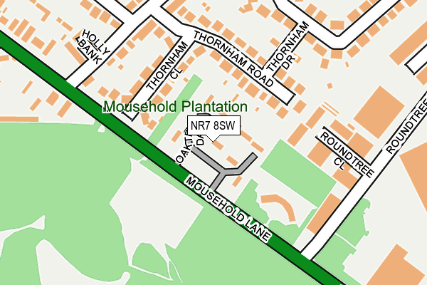 NR7 8SW map - OS OpenMap – Local (Ordnance Survey)