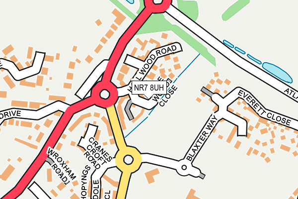 NR7 8UH map - OS OpenMap – Local (Ordnance Survey)