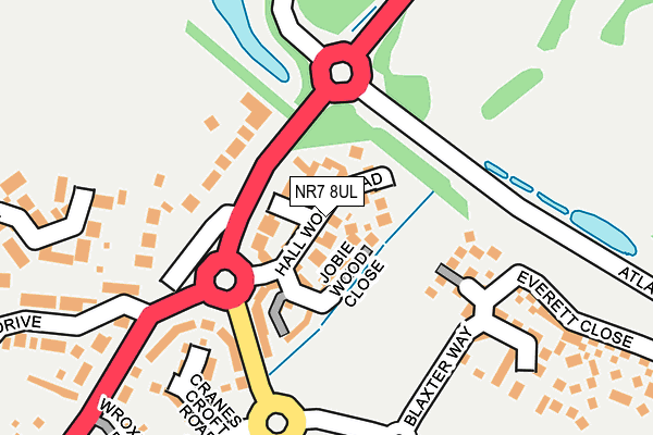 NR7 8UL map - OS OpenMap – Local (Ordnance Survey)