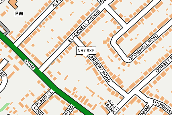 NR7 8XP map - OS OpenMap – Local (Ordnance Survey)