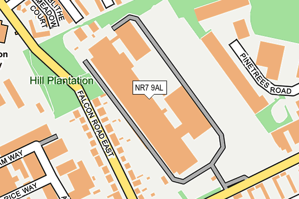 NR7 9AL map - OS OpenMap – Local (Ordnance Survey)
