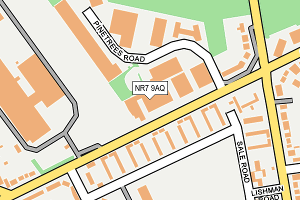 NR7 9AQ map - OS OpenMap – Local (Ordnance Survey)