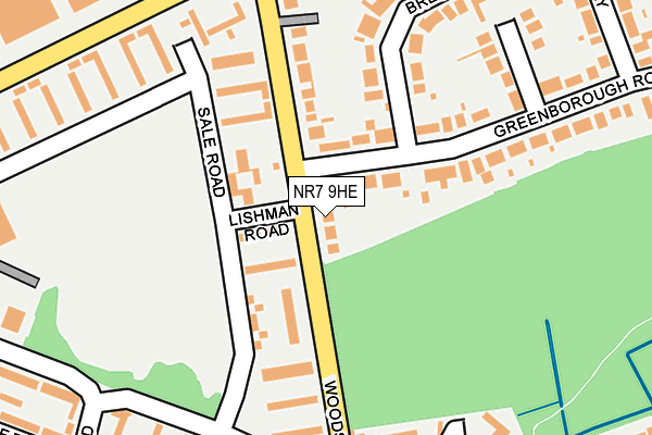 NR7 9HE map - OS OpenMap – Local (Ordnance Survey)