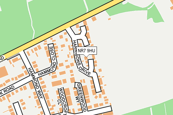 NR7 9HU map - OS OpenMap – Local (Ordnance Survey)