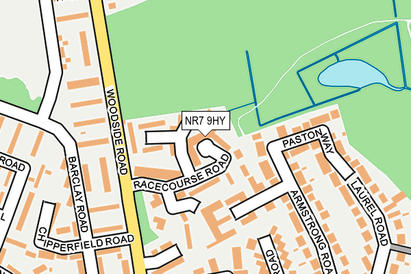 NR7 9HY map - OS OpenMap – Local (Ordnance Survey)