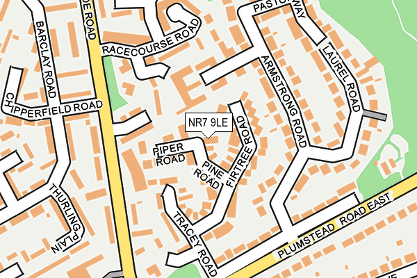 NR7 9LE map - OS OpenMap – Local (Ordnance Survey)
