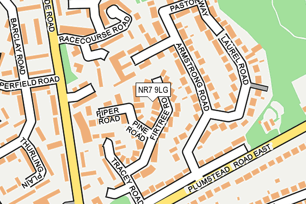 NR7 9LG map - OS OpenMap – Local (Ordnance Survey)