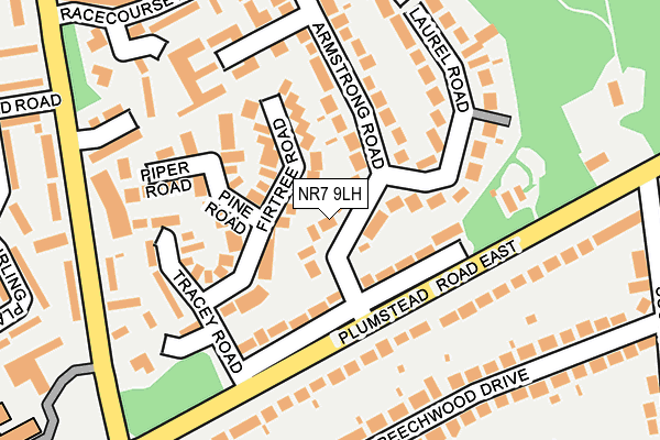 NR7 9LH map - OS OpenMap – Local (Ordnance Survey)