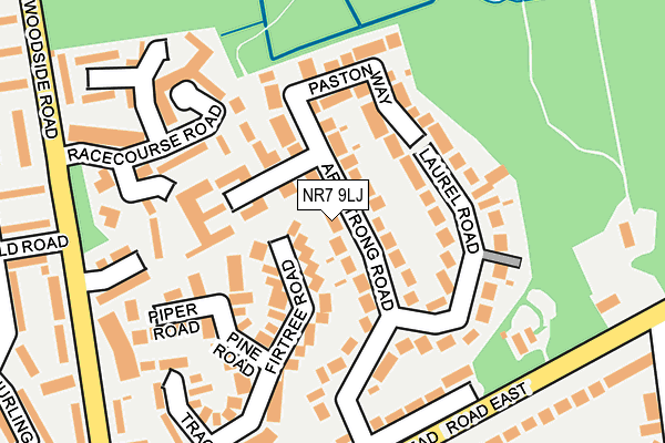 NR7 9LJ map - OS OpenMap – Local (Ordnance Survey)