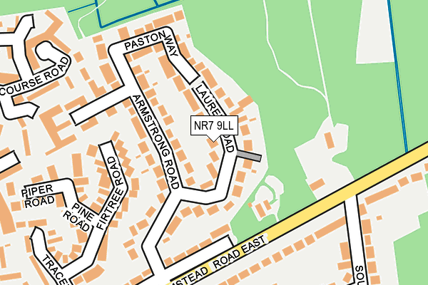 NR7 9LL map - OS OpenMap – Local (Ordnance Survey)