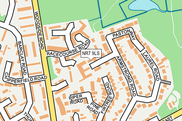 NR7 9LS map - OS OpenMap – Local (Ordnance Survey)
