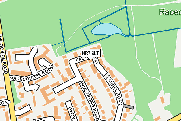 NR7 9LT map - OS OpenMap – Local (Ordnance Survey)