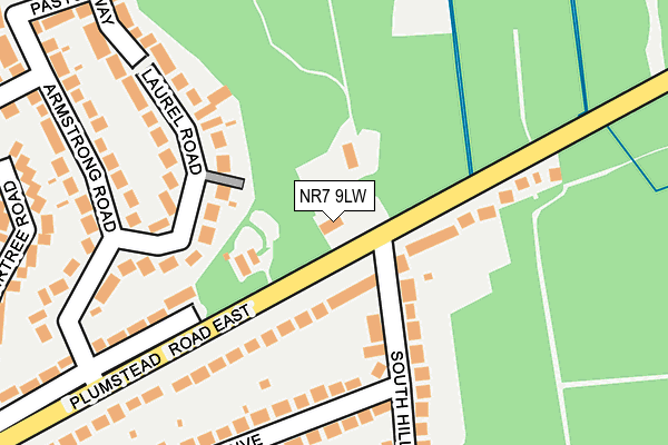 NR7 9LW map - OS OpenMap – Local (Ordnance Survey)