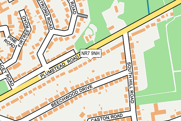 NR7 9NH map - OS OpenMap – Local (Ordnance Survey)