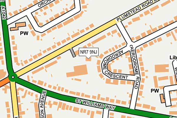 NR7 9NJ map - OS OpenMap – Local (Ordnance Survey)
