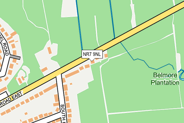 NR7 9NL map - OS OpenMap – Local (Ordnance Survey)