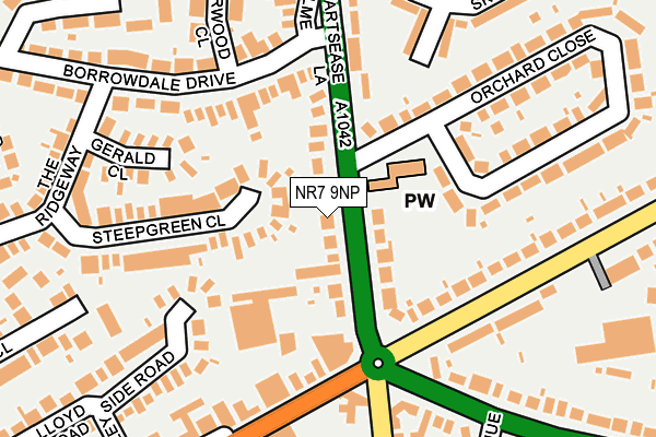 NR7 9NP map - OS OpenMap – Local (Ordnance Survey)