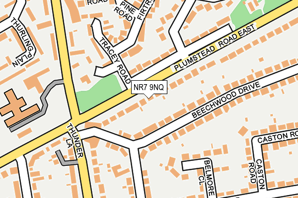 NR7 9NQ map - OS OpenMap – Local (Ordnance Survey)
