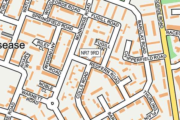 NR7 9RD map - OS OpenMap – Local (Ordnance Survey)