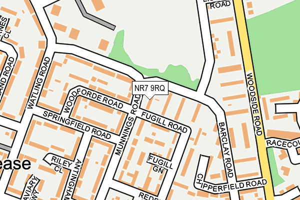 NR7 9RQ map - OS OpenMap – Local (Ordnance Survey)