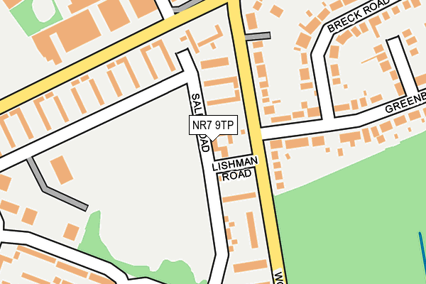 NR7 9TP map - OS OpenMap – Local (Ordnance Survey)