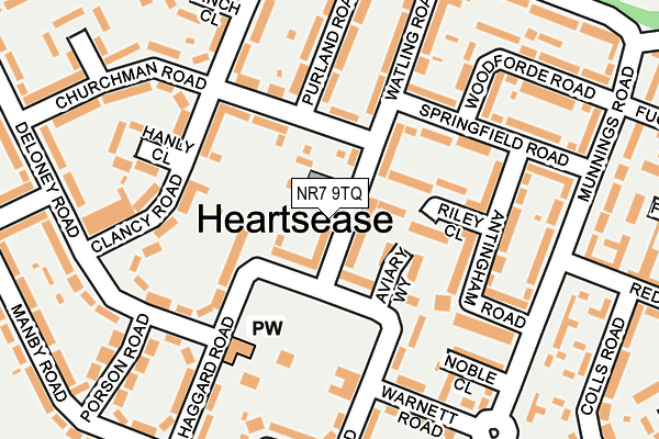 NR7 9TQ map - OS OpenMap – Local (Ordnance Survey)
