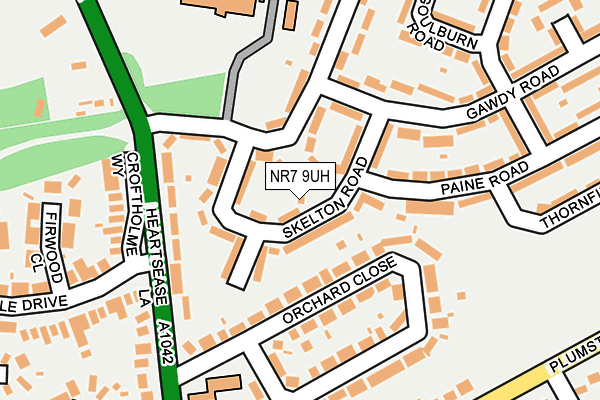 NR7 9UH map - OS OpenMap – Local (Ordnance Survey)