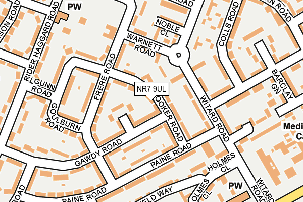 NR7 9UL map - OS OpenMap – Local (Ordnance Survey)