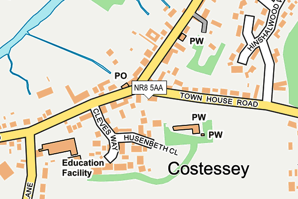 NR8 5AA map - OS OpenMap – Local (Ordnance Survey)