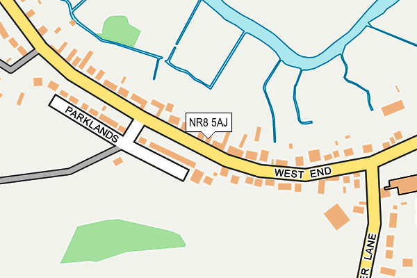 NR8 5AJ map - OS OpenMap – Local (Ordnance Survey)