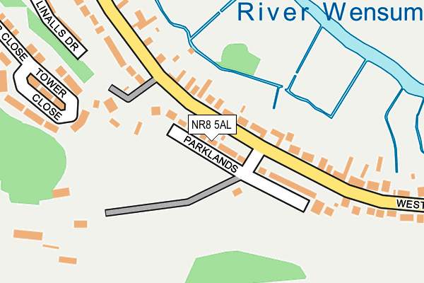 NR8 5AL map - OS OpenMap – Local (Ordnance Survey)